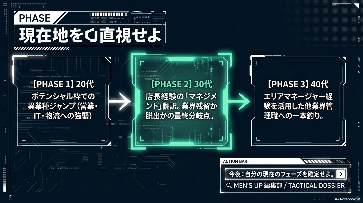 PHASE：現在地を直視せよ・年代別フェーズ