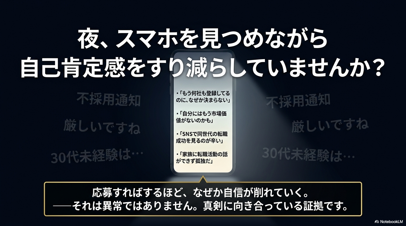 夜スマホで自己肯定感をすり減らす夜