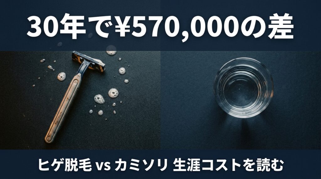 ヒゲ脱毛 総額シミュレーション 完全ガイド｜30-40代男性の現実コスト