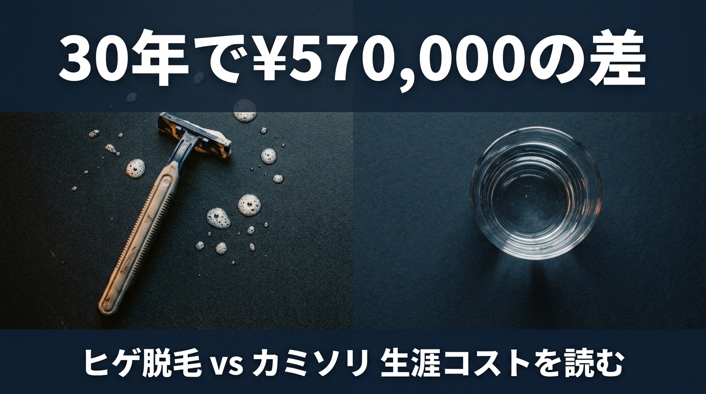 ヒゲ脱毛 総額シミュレーション 完全ガイド｜30-40代男性の現実コスト