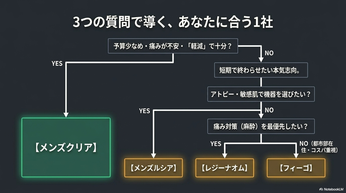 3つの試算で選ぶ、自分に合う1社