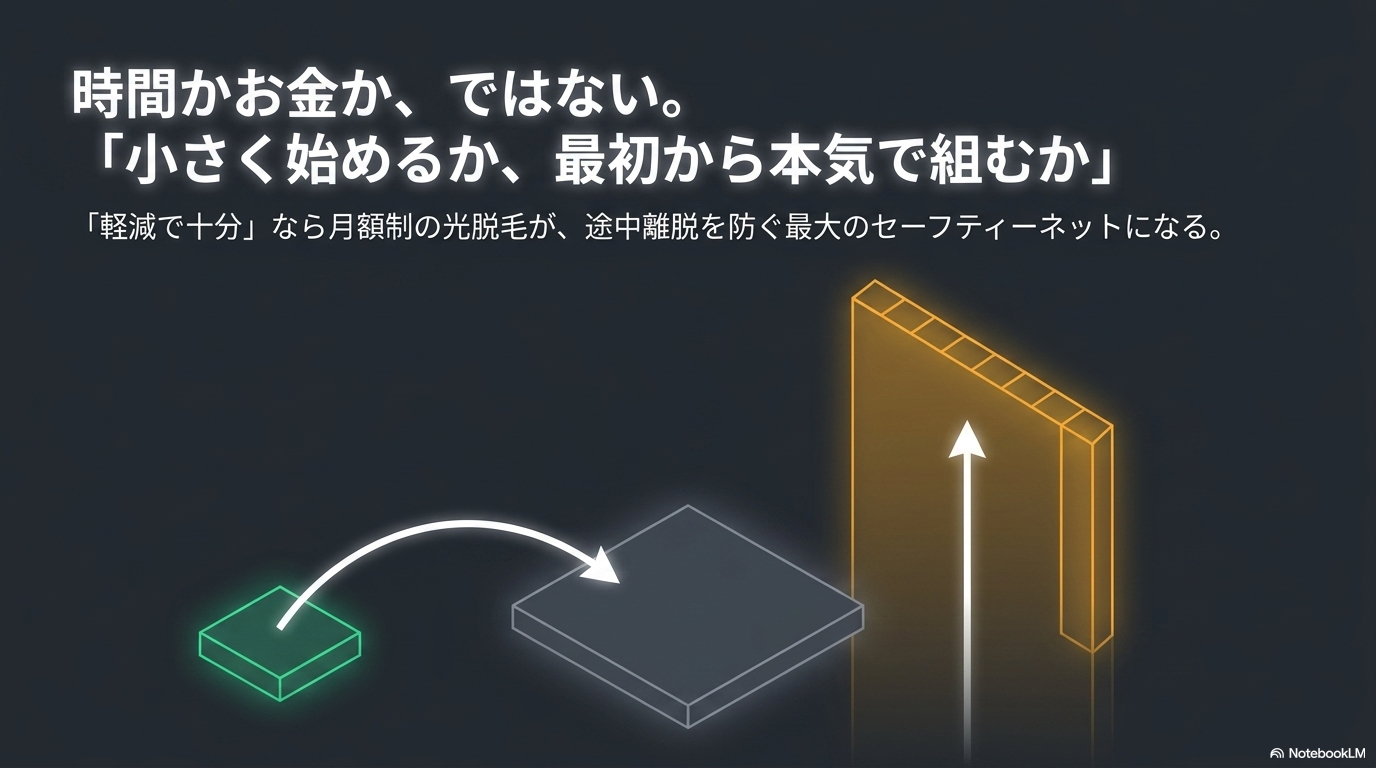 時間かお金か。迷うことが本気を決める