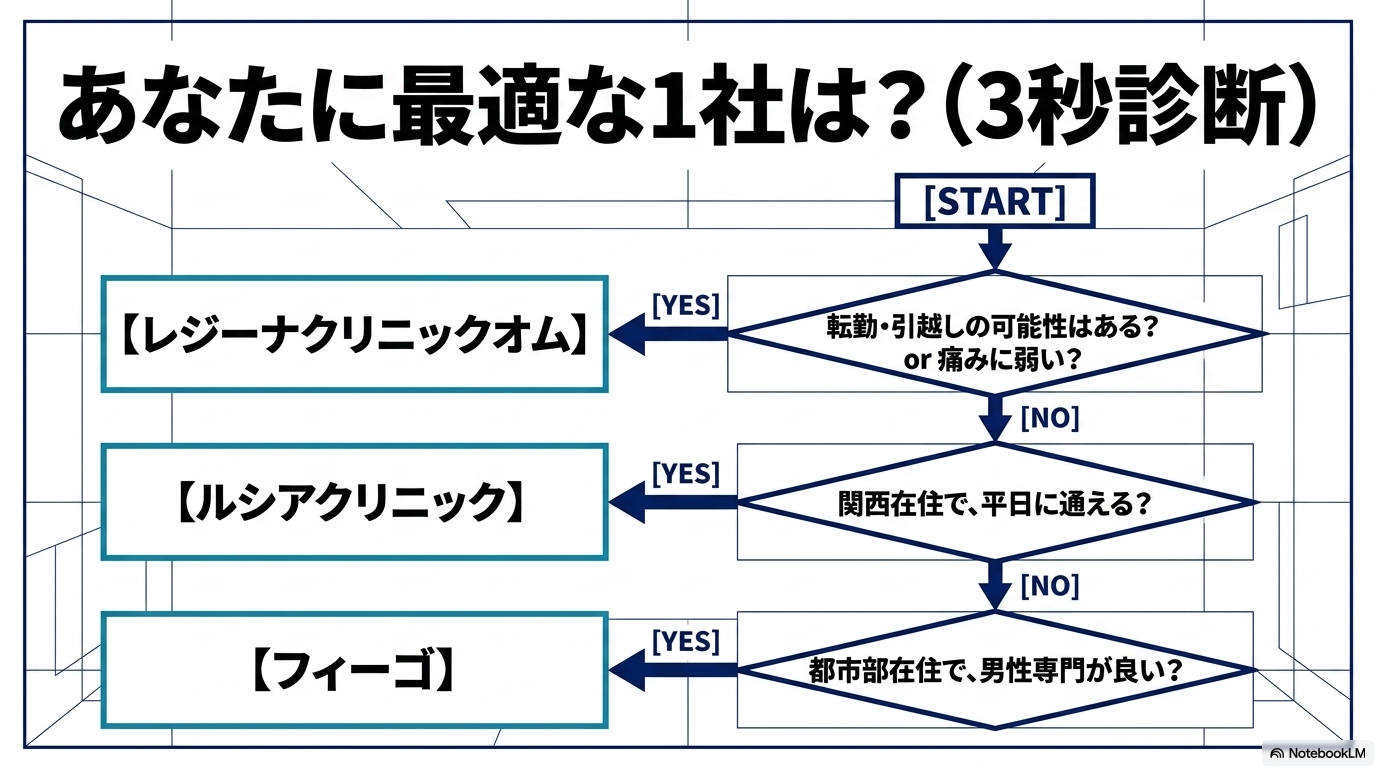 あなたに最適な1社は?(3択診断)