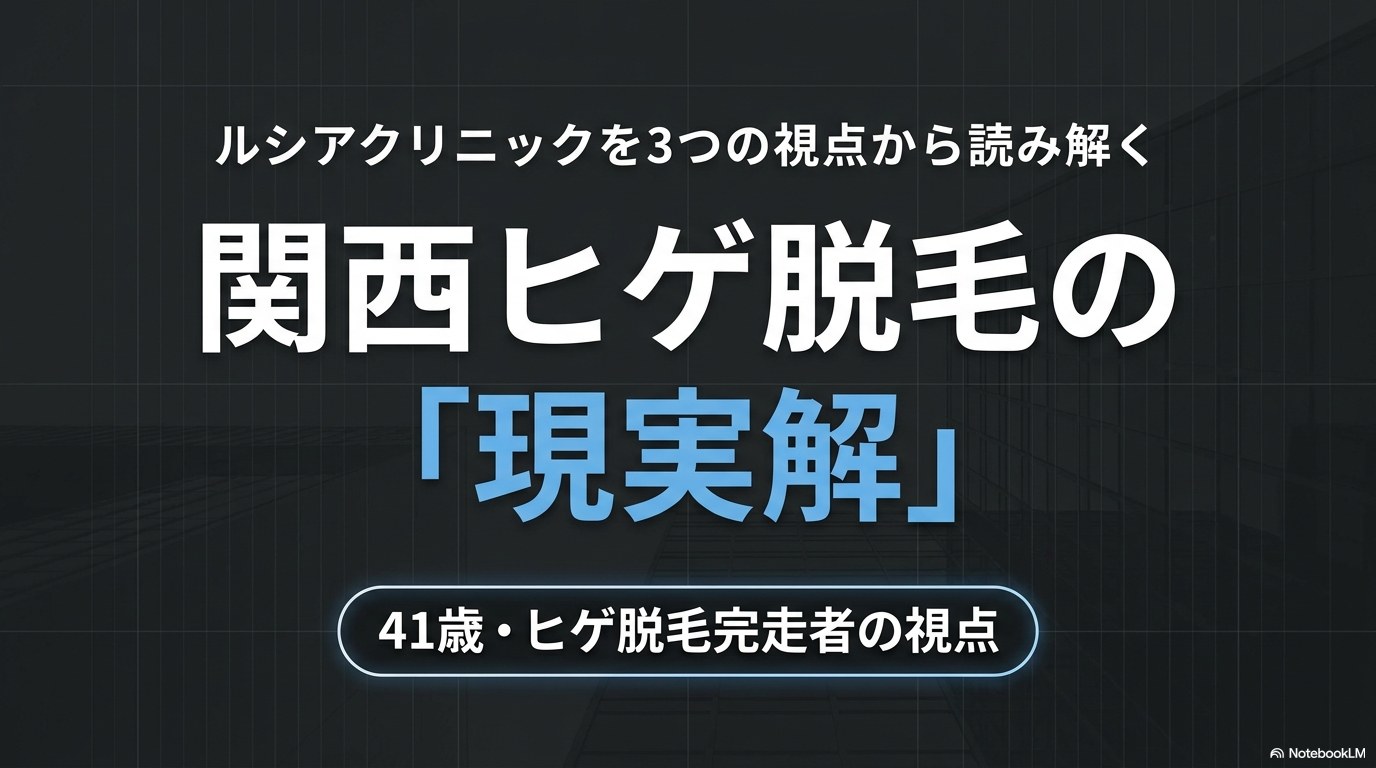 ルシアクリニック 関西ヒゲ脱毛の現実解（タイトル）