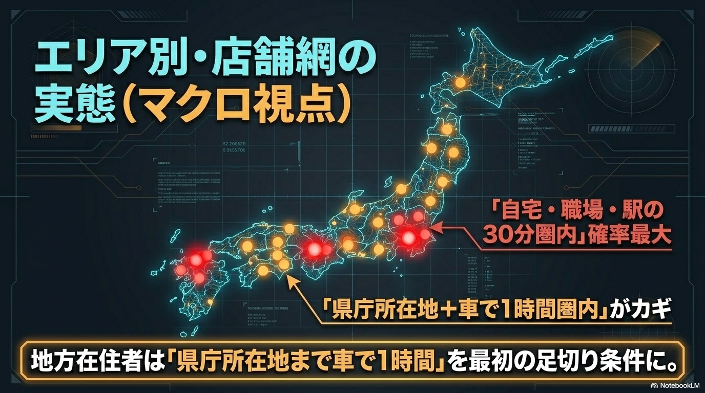 エリア別 店舗網の実態