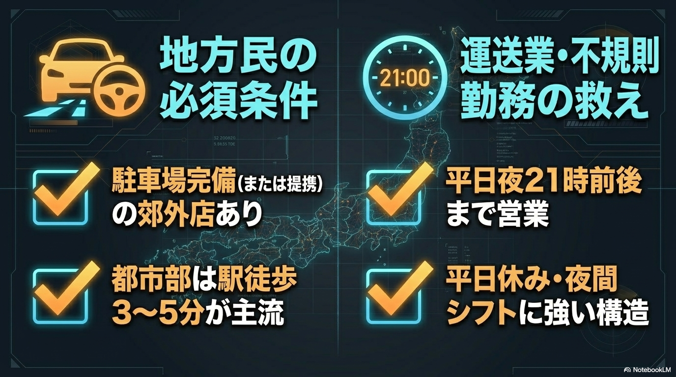 地方在住者が外せない必須条件
