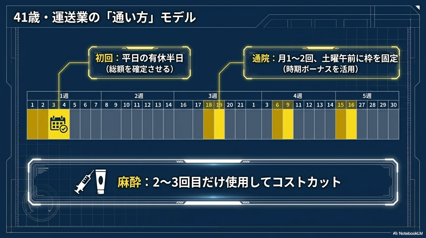41歳・運送業の通い方モデル