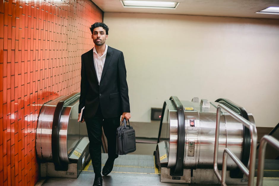 japanese man business commute bag briefcase station morning (Photo by Ketut Subiyanto via Pexels)