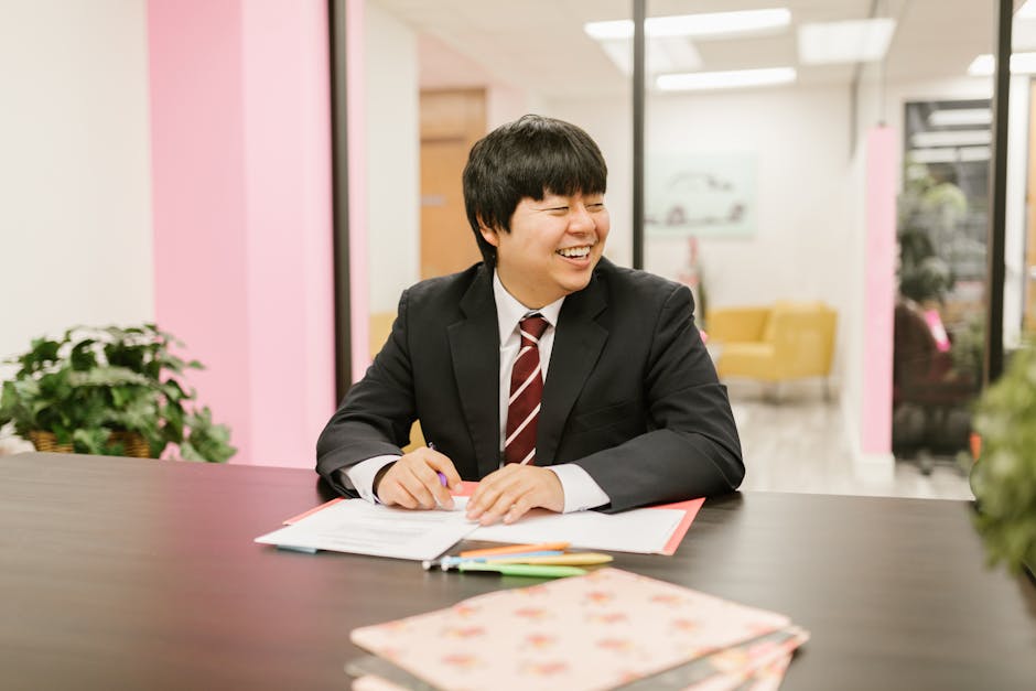 japanese man business suit interview presentation career (Photo by RDNE Stock project via Pexels)