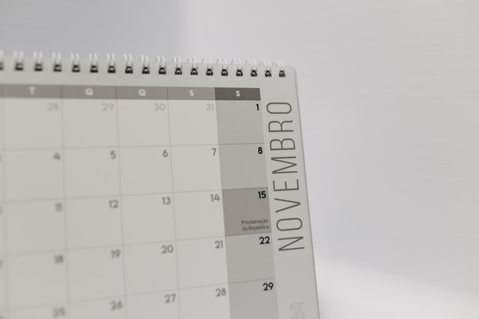 calendar clock progression timeline man