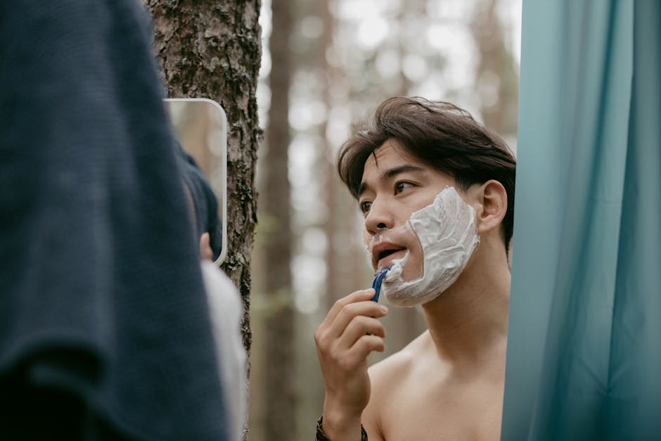 japanese man electric shaver compare braun panasonic face skin