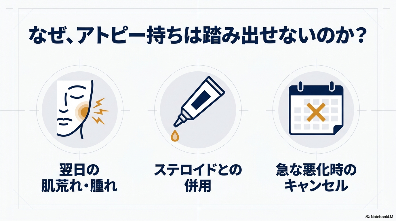 なぜアトピー持ちは脱毛に踏み出せないのか