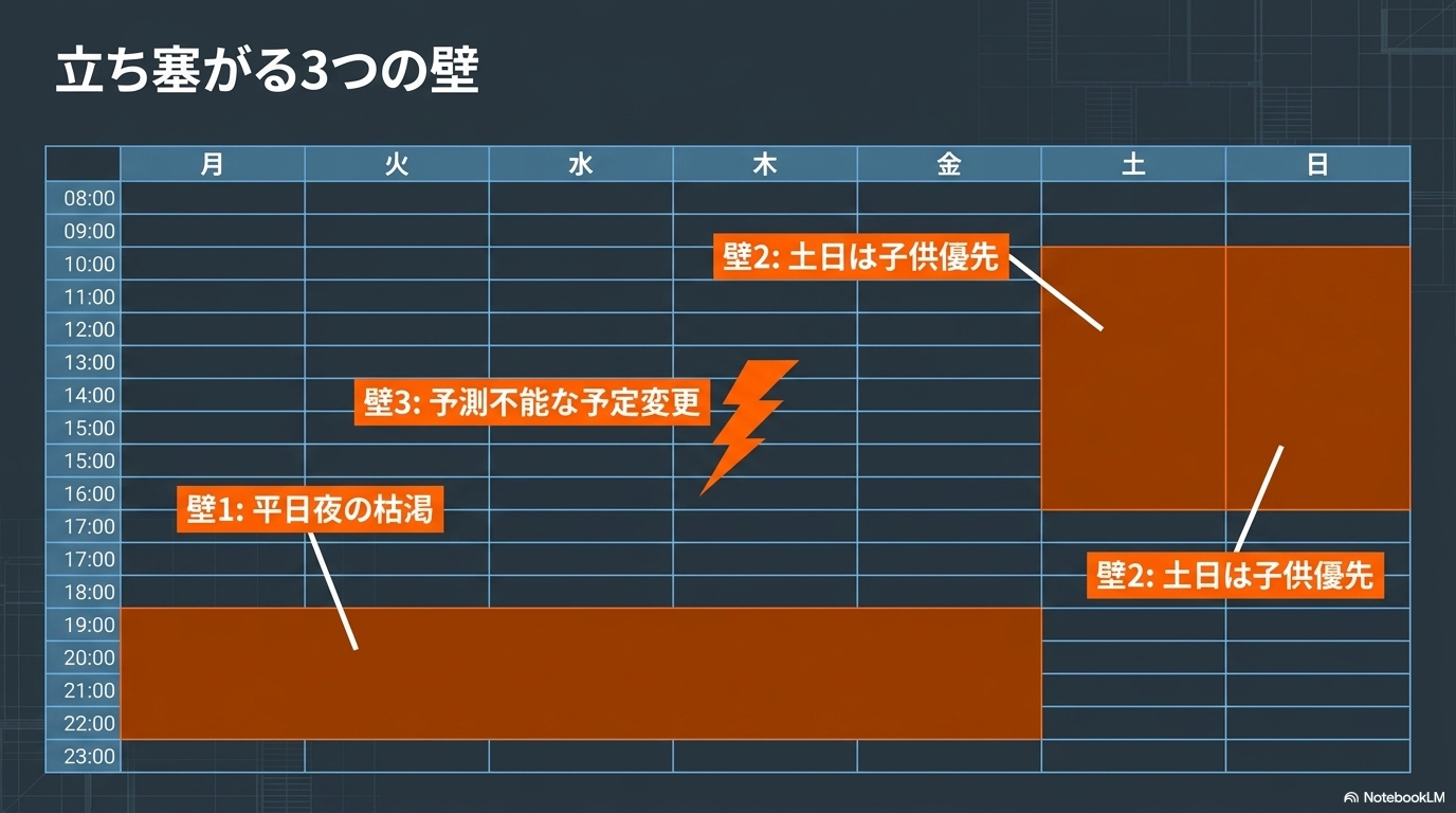 立ちはだかる3つの壁