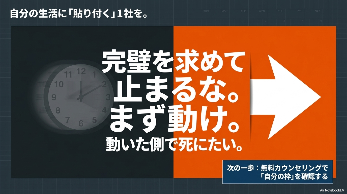 完璧を求めて止まるな・自分に貼り付く1社