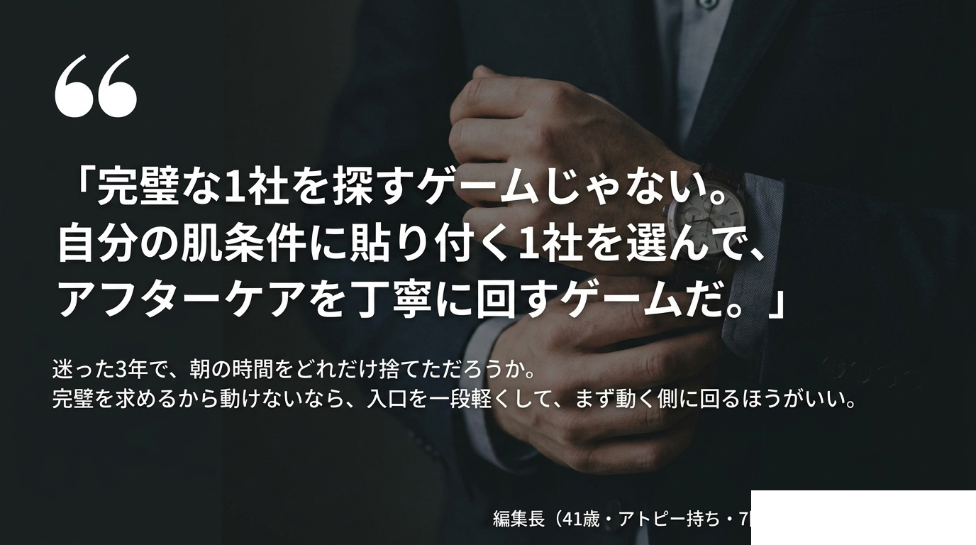 迷ったら5問診断で自分に合う1社(図解)