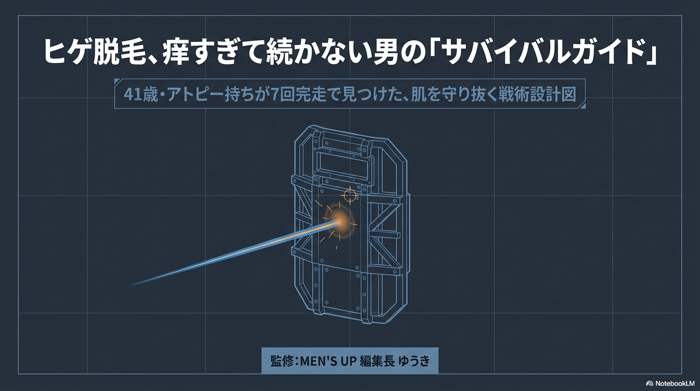 ヒゲ脱毛 痒すぎて続かない男のサバイバルガイド アトピー完走の戦術