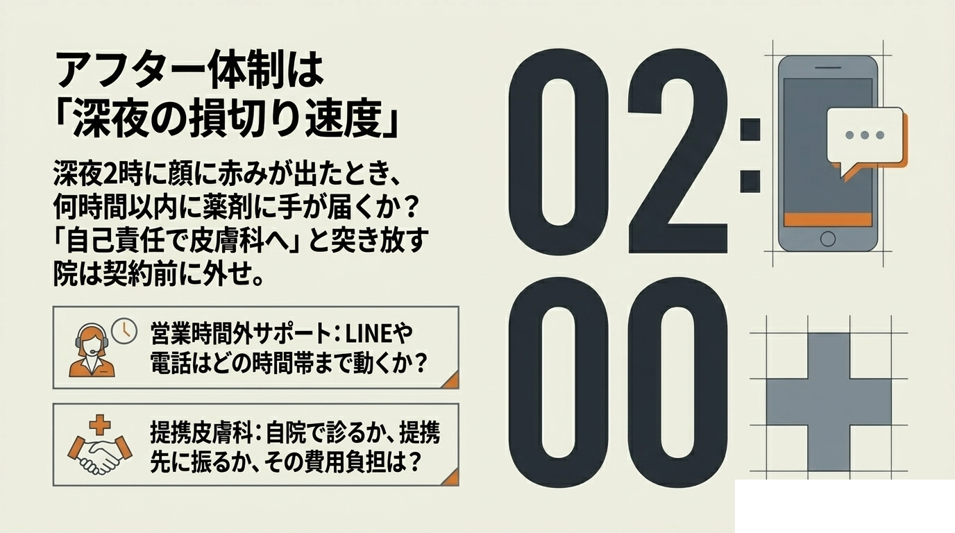 失敗例⑤アフター対応の不満(図解)