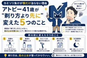 カミソリ負けが顎だけ治らない理由 アトピー41歳が剃り方より先に変えた5つ