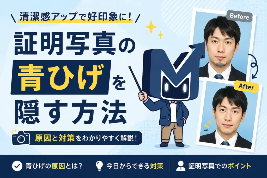 証明写真の青ひげを隠す方法（原因と対策）